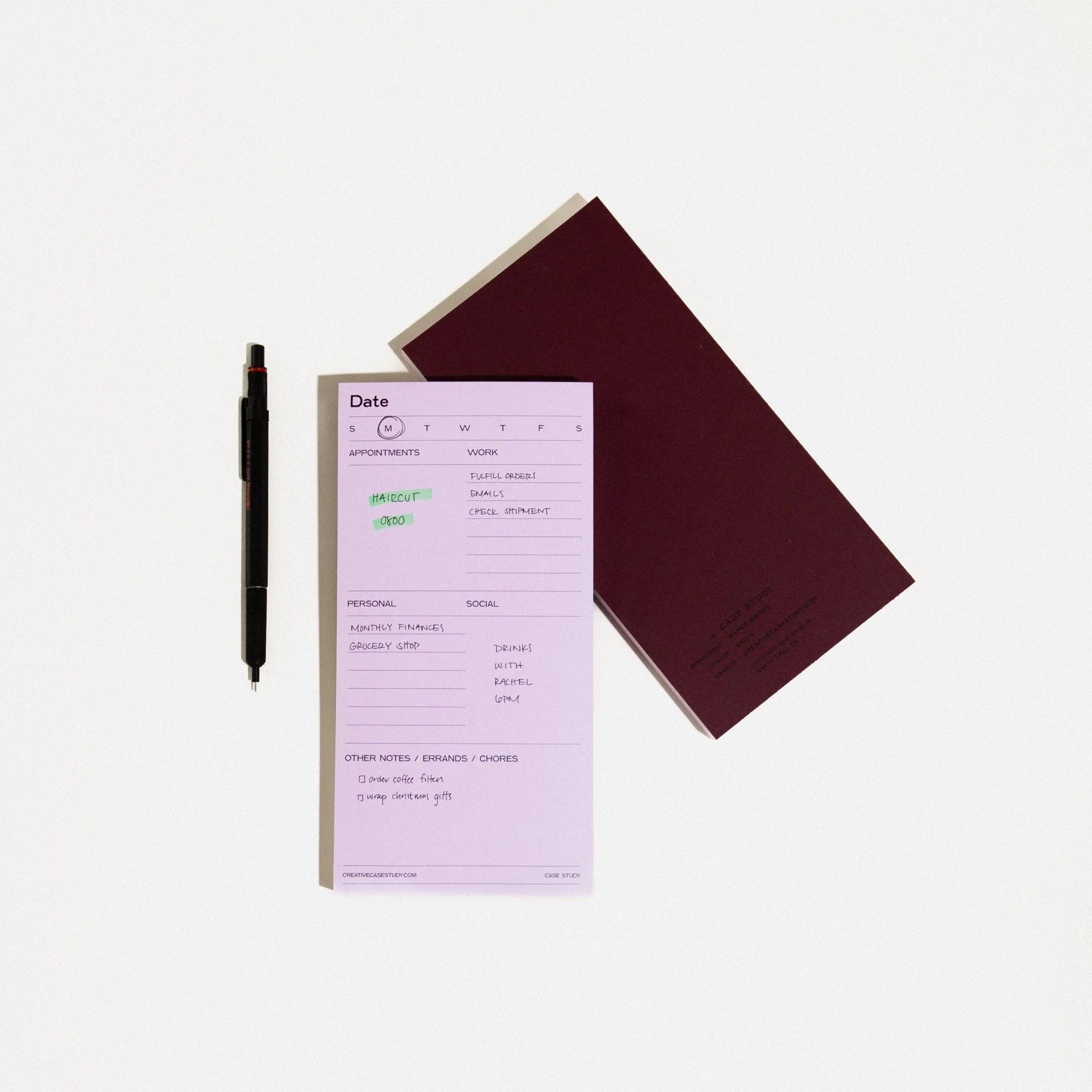 Daily Task Pad - Pink & Yellow - Image 3