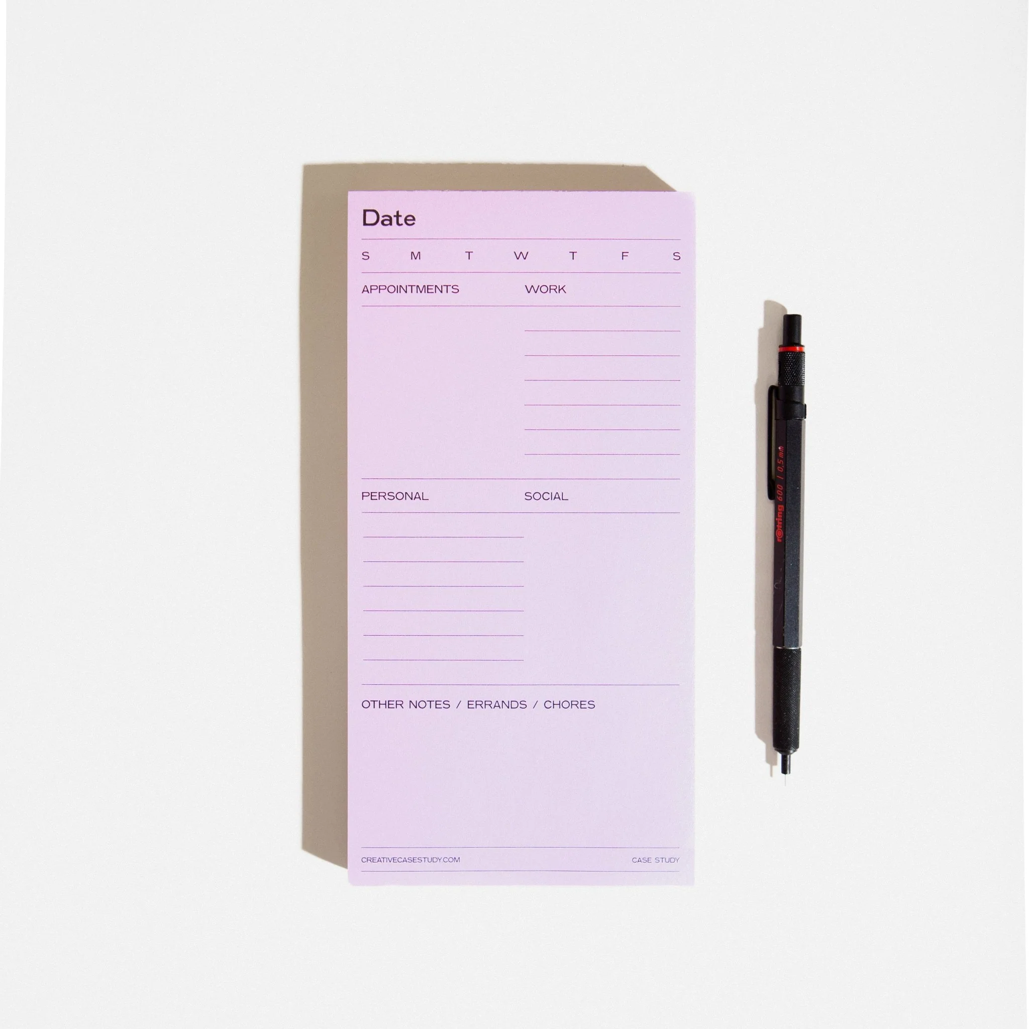 Daily Task Pad - Pink & Yellow - Image 4