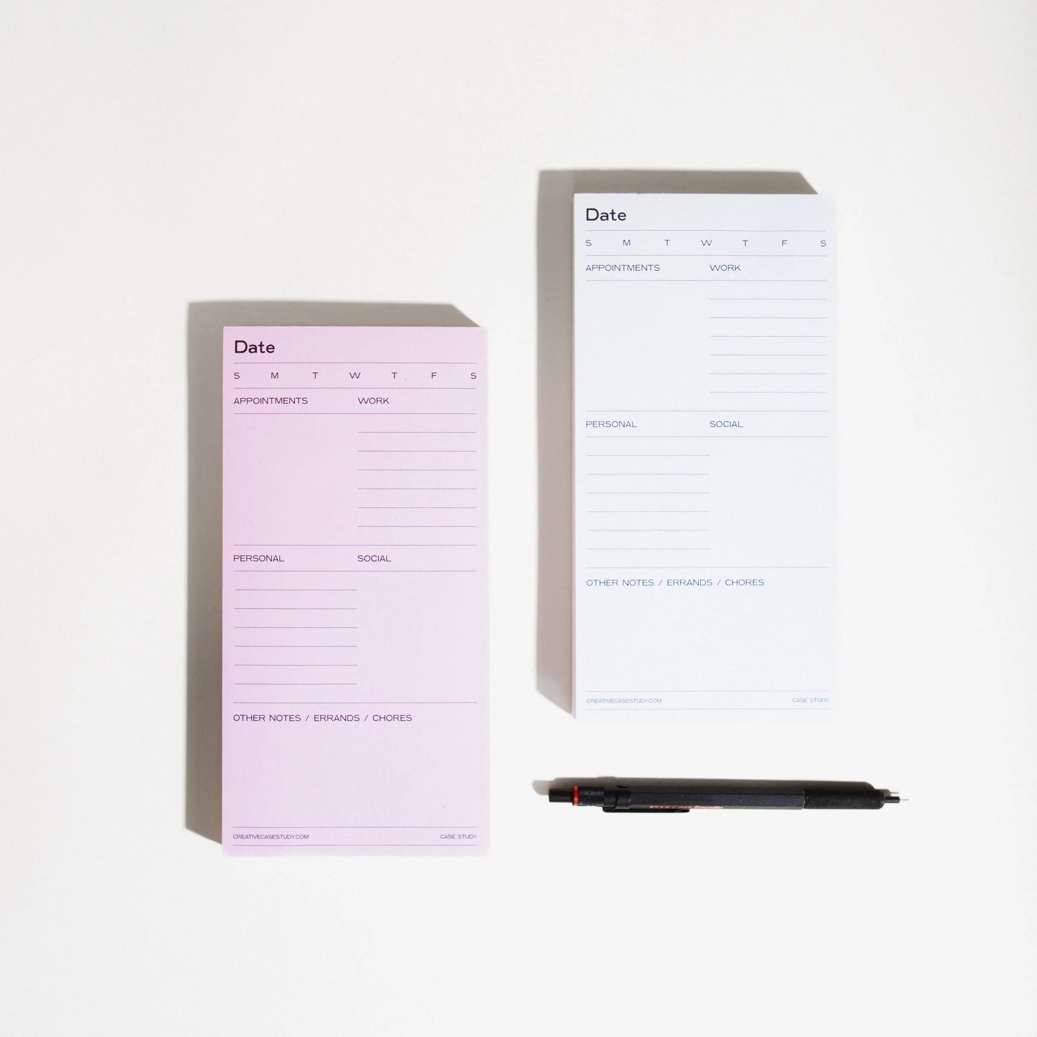 Daily Task Pad - White & Grey - Image 6