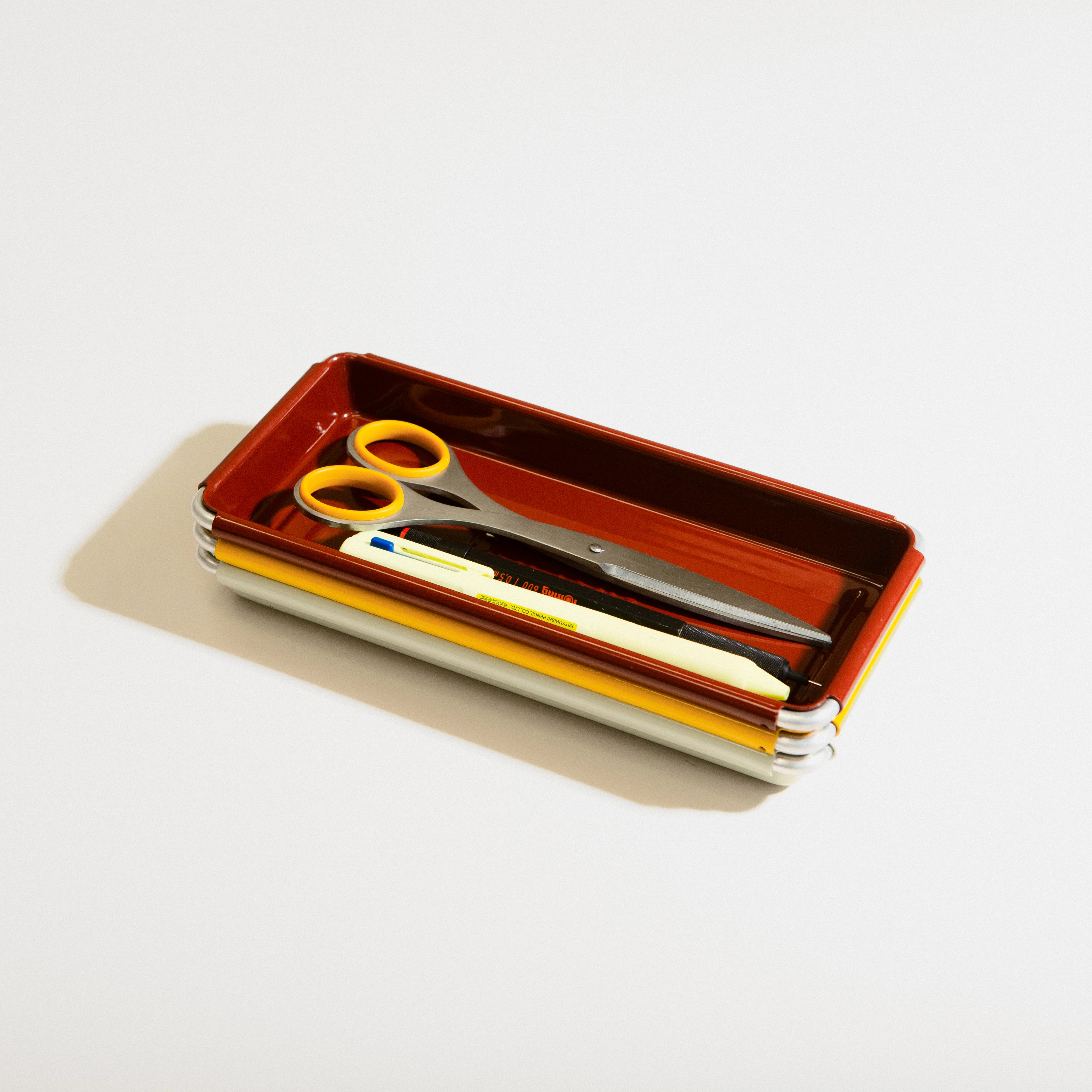 Glossy Steel Desktop Tray - Shallow - Image 6