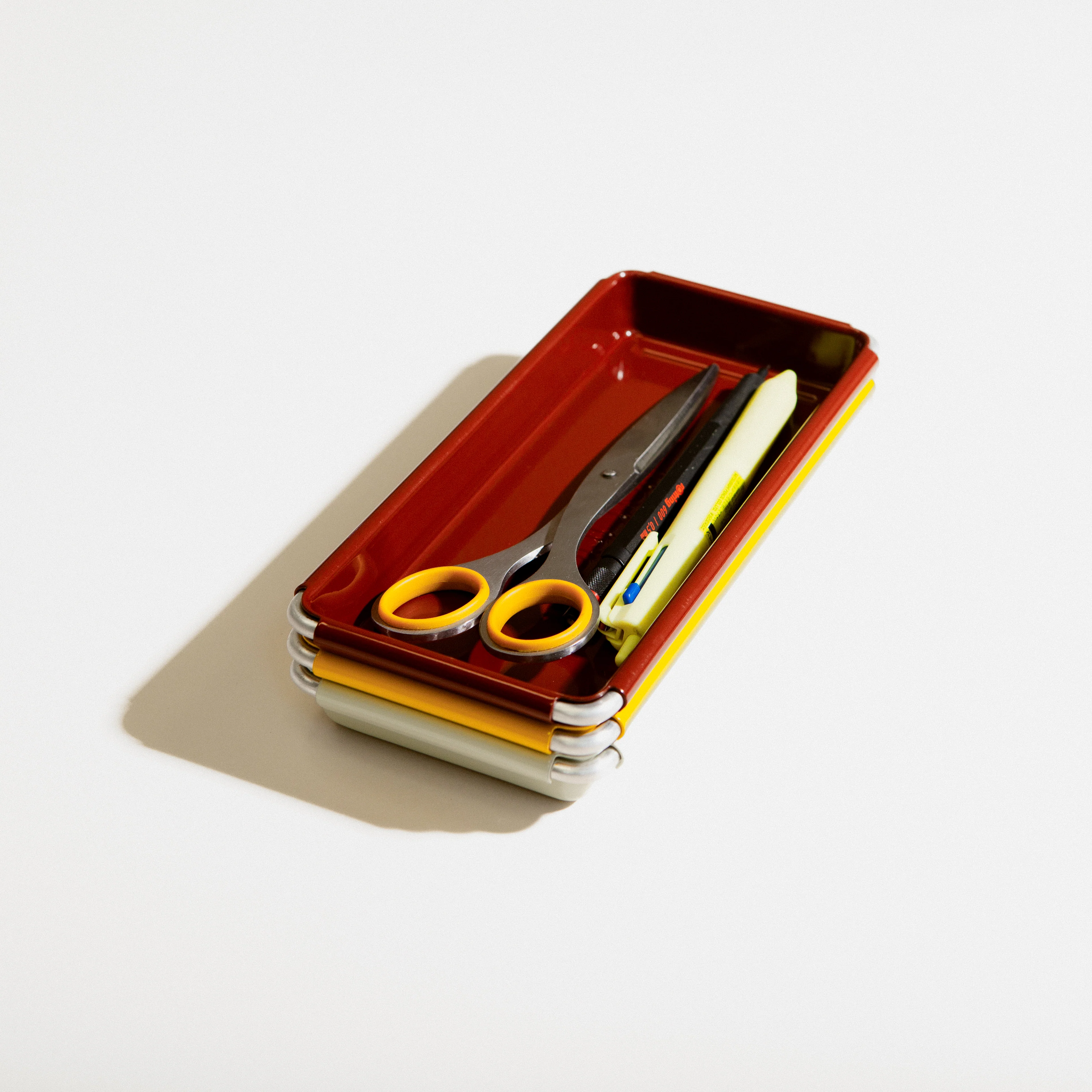 Glossy Steel Desktop Tray - Shallow - Image 8