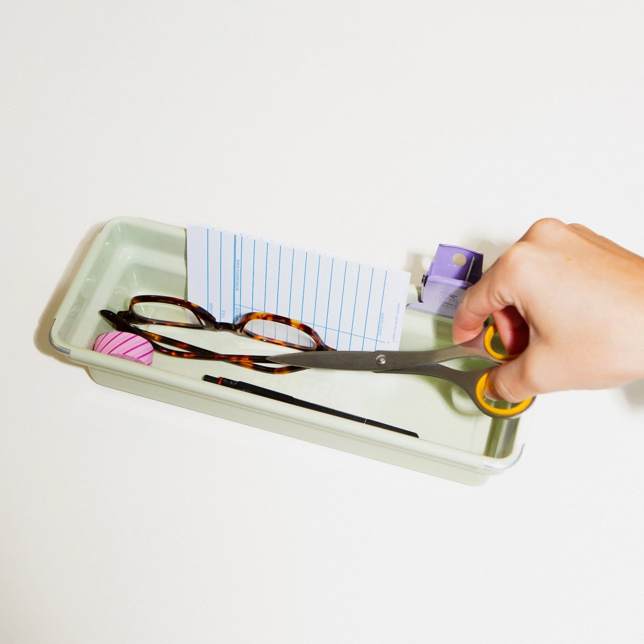 Glossy Steel Desktop Tray - Deep - Image 5