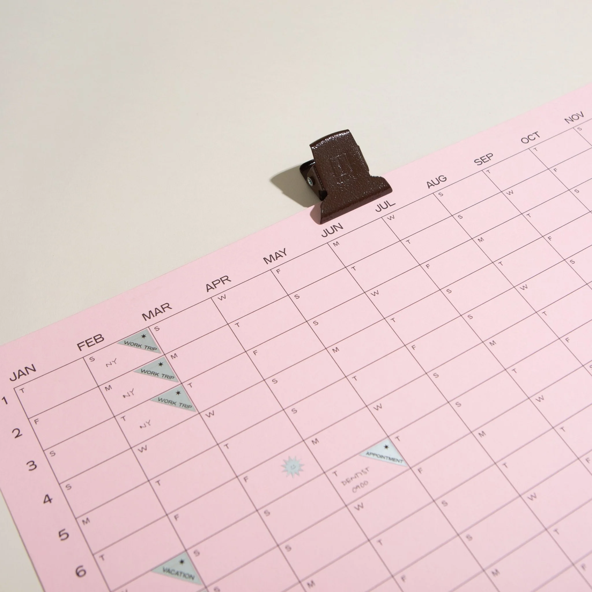 Metal Stationery Clip - Chocolate - Image 3